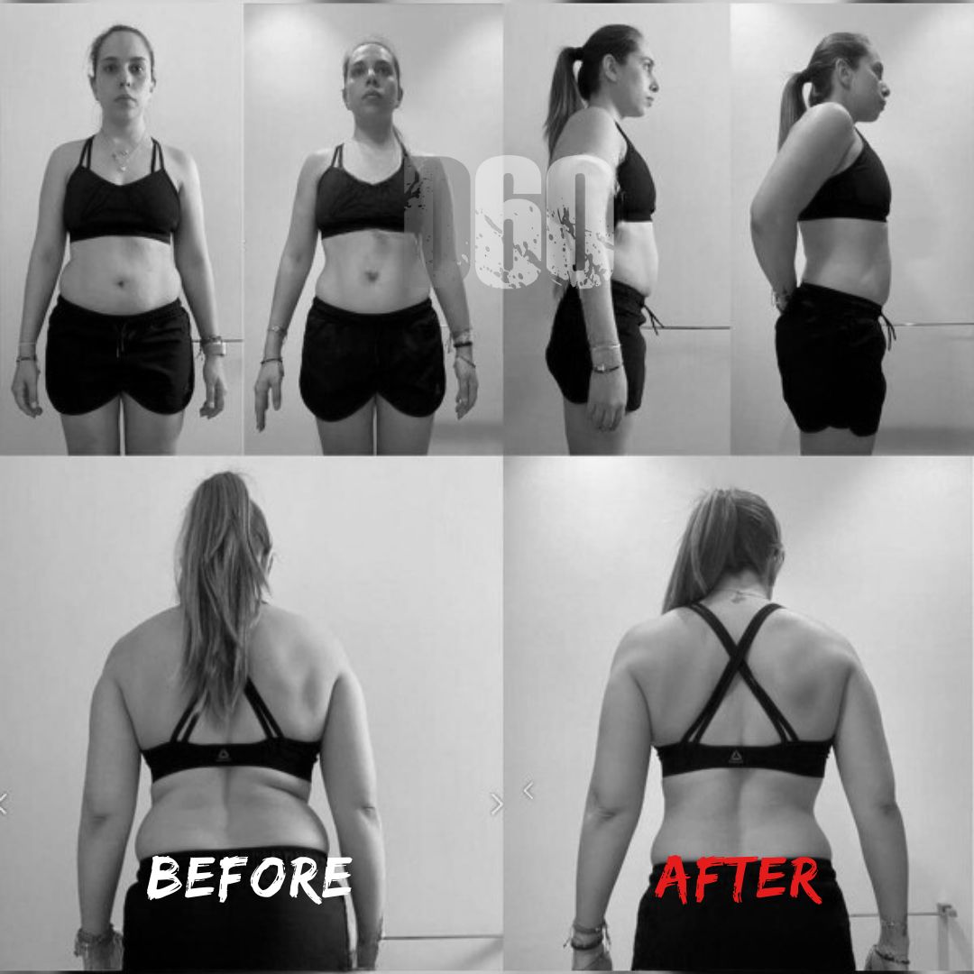 D60 Before and After fat loss transformation in Dubai